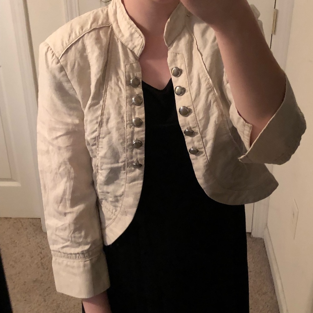 Cream jacket!